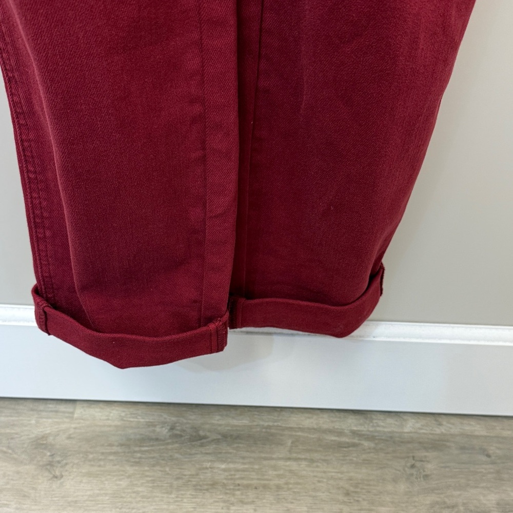Judy Blue Women's Burgundy Denim Overalls - Picture 8 of 9